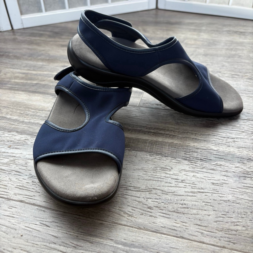 Nwob SAS Harmony Heel Strap Sandal Blue/Gray Size 7 M